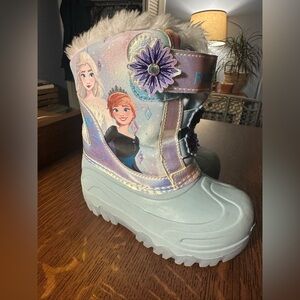 Disney Frozen Kids Snow Boots~Size 8~ Blue
